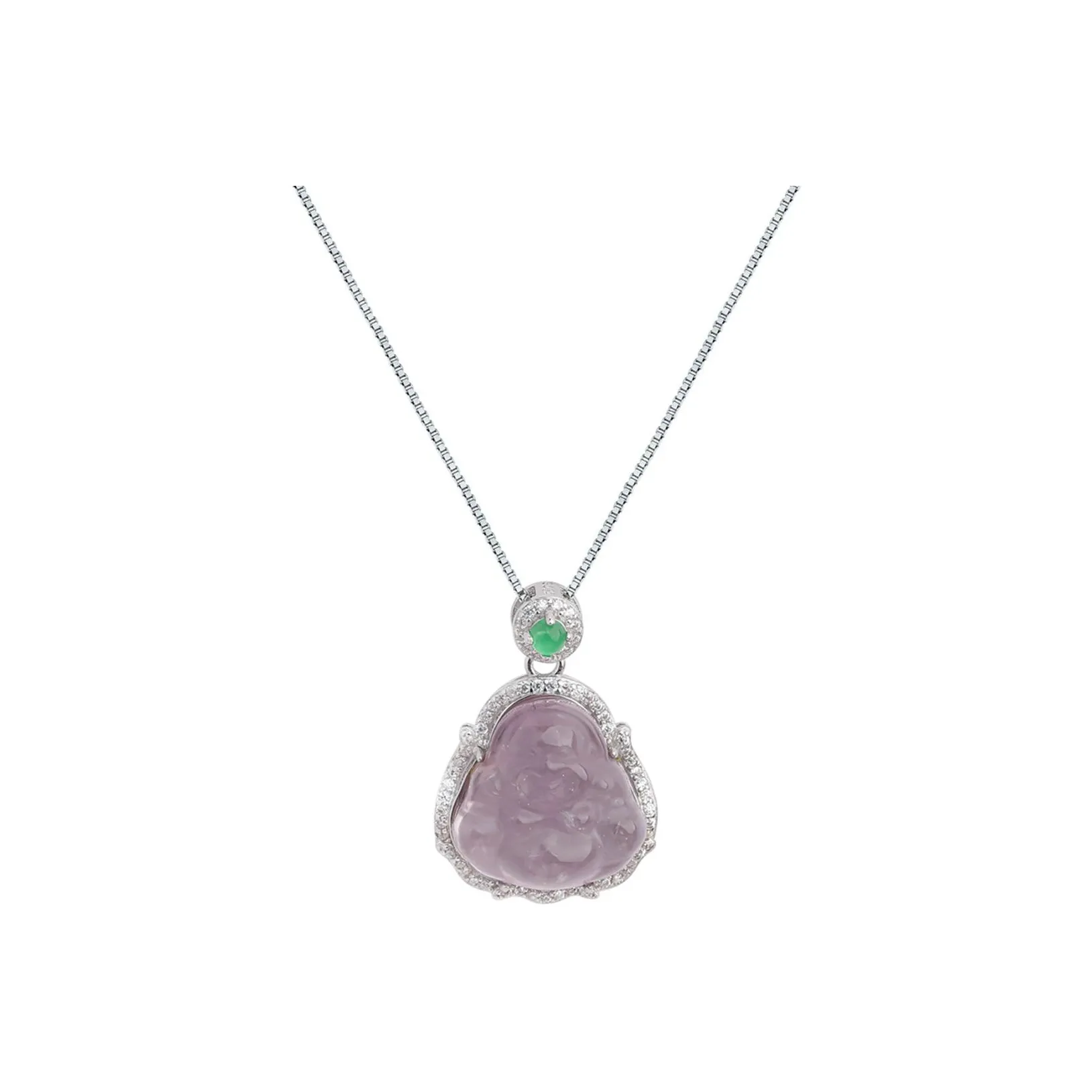 IWE Crystal Jade Necklaces Women's