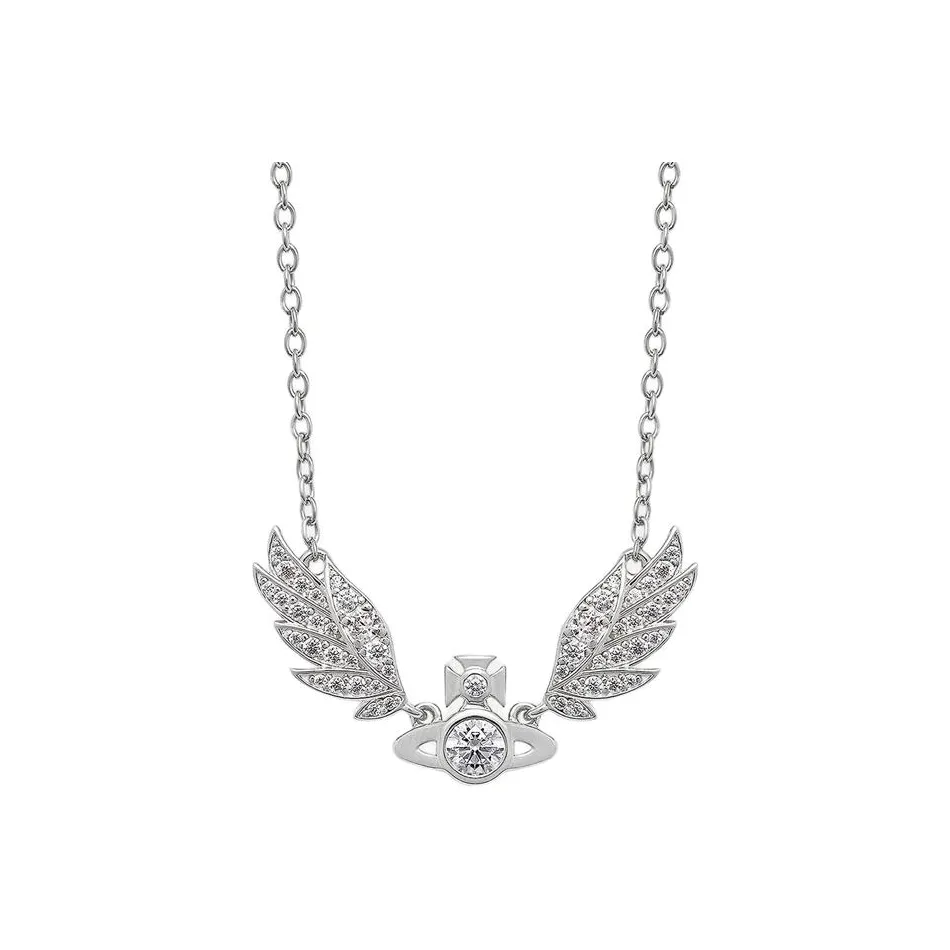 Vivienne Westwood Переработанные Серебряные Ожерелья Унисекс Серебряные