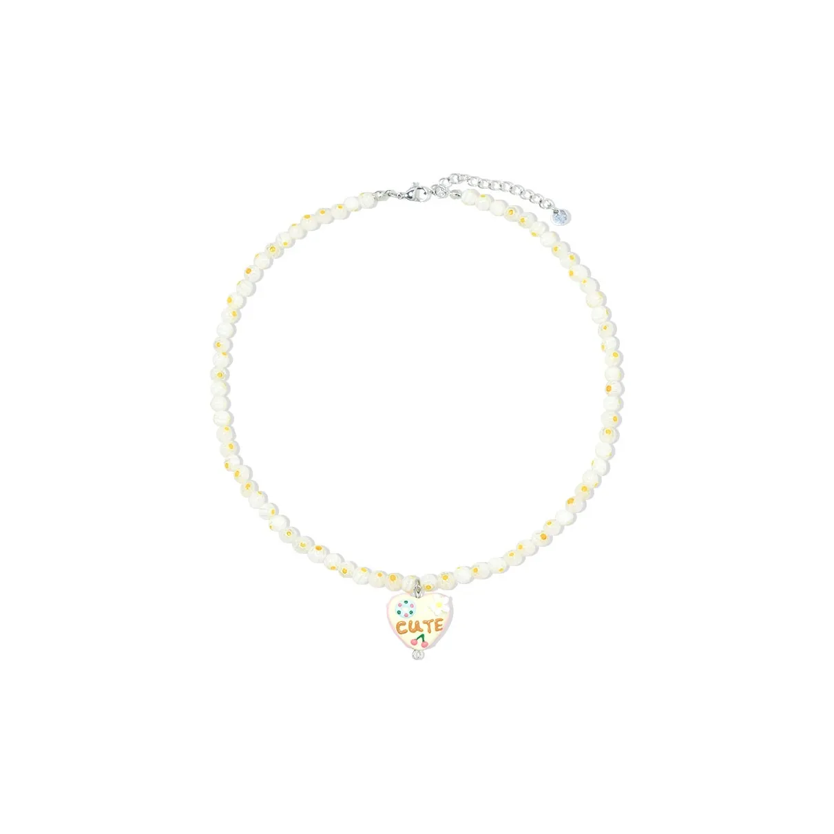 AWE Цветная глазурь Эмаль Девушка Аксессуар Ожерелье Дофаминовая одежда Лето 2024 Новинка Бестия с Подарочный комплект Женские