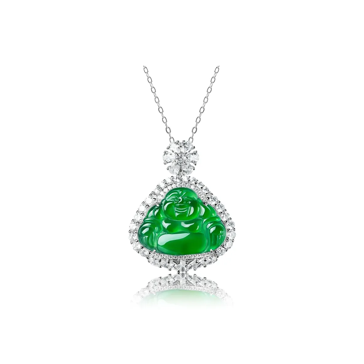 With The Heart Of The Jade Ice Glutinous Jadeite Necklaces Women's