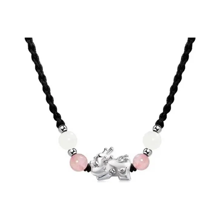 CMFY Белый нефрит Бодхи ожерелья унисекс