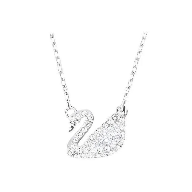 Swarovski Faux Crystal Stone Necklaces Women's Silver