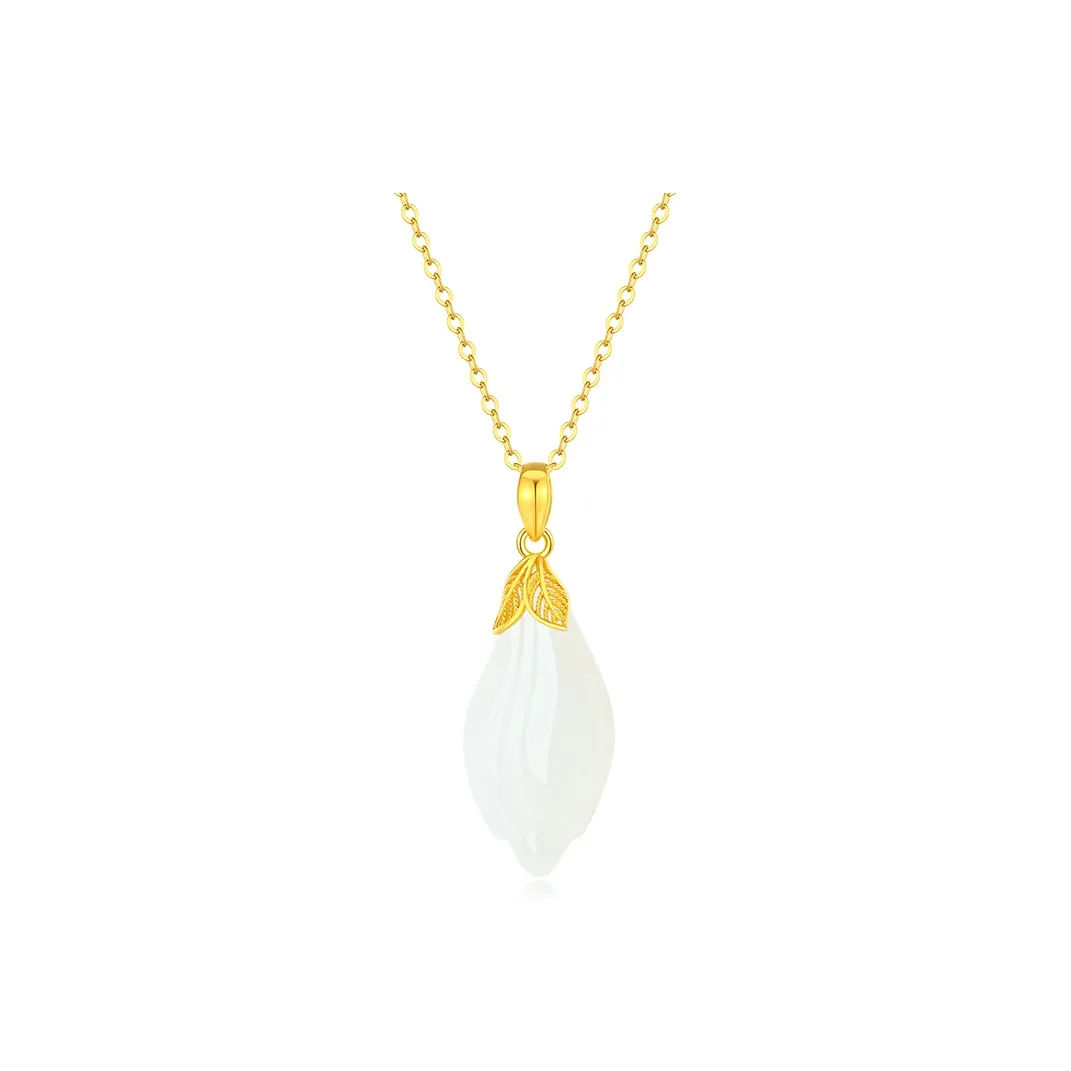 CHINA GOLD Hetian Jade Necklaces White Jade/Pale Greenish White Jade Women's