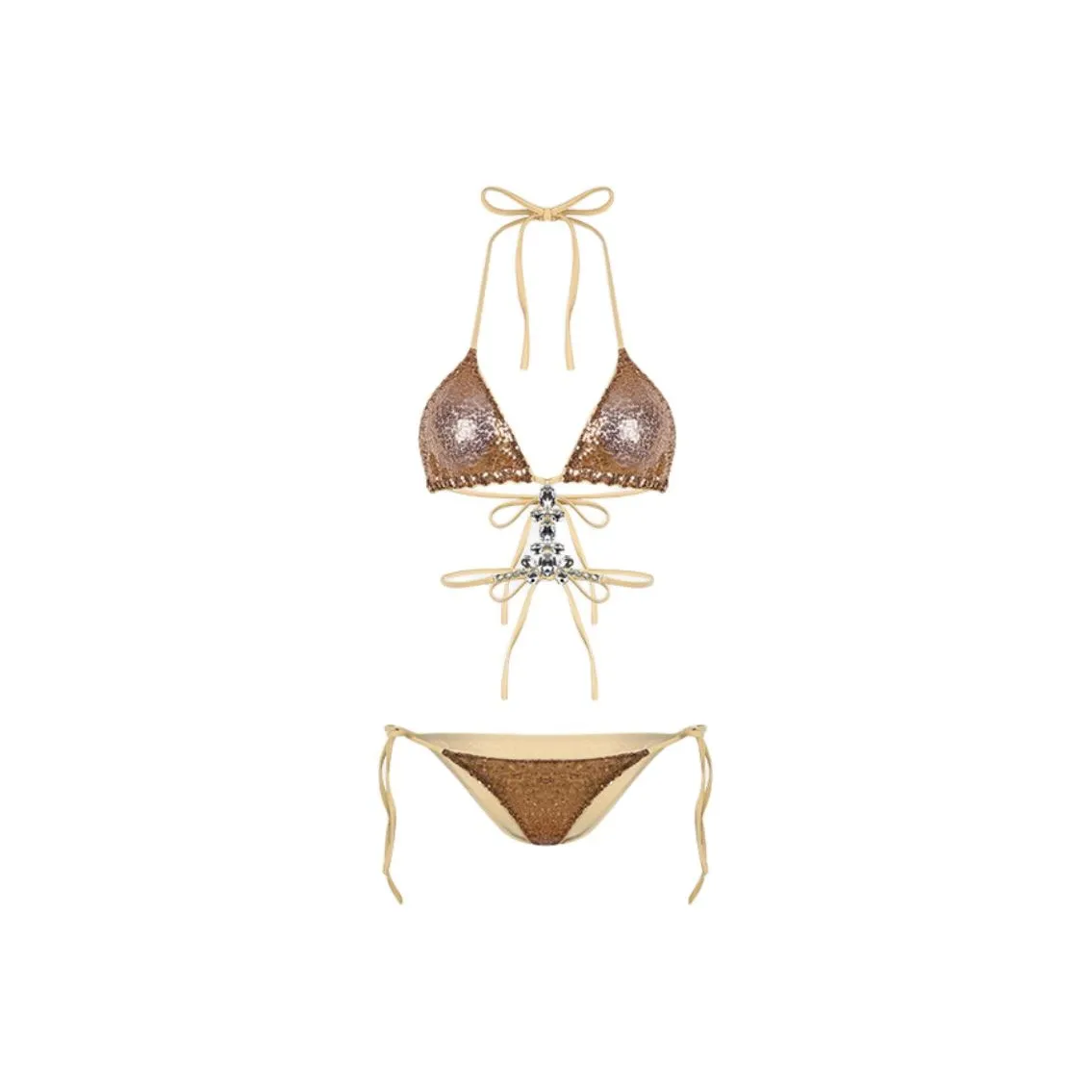 Giyu Золотой Женские Наборы Купальников