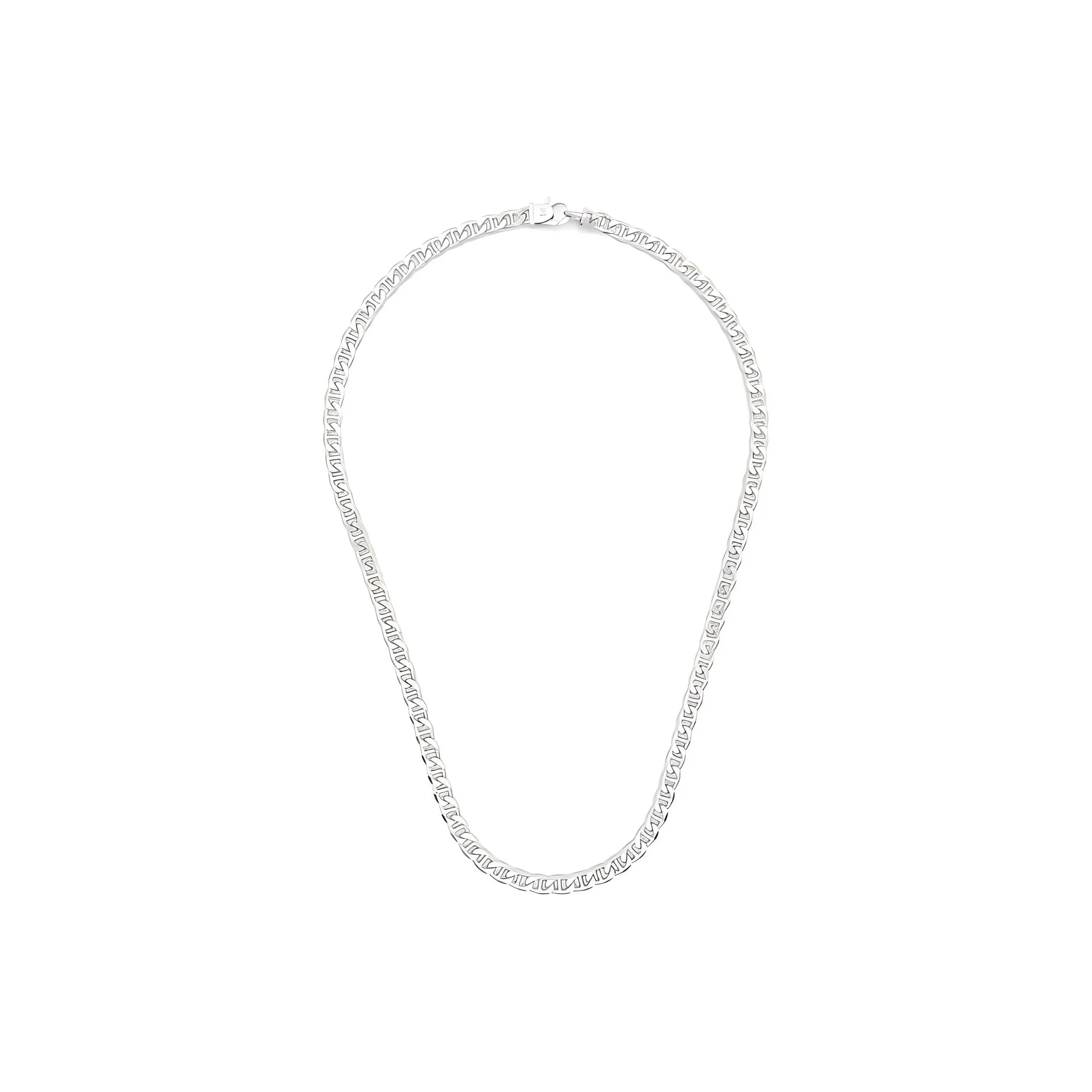 TOM WOOD Sterling Silver, Rhodium Plated Necklaces Men's Silver