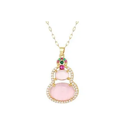 WANLIACC Glass Cat Eye Necklaces Women's