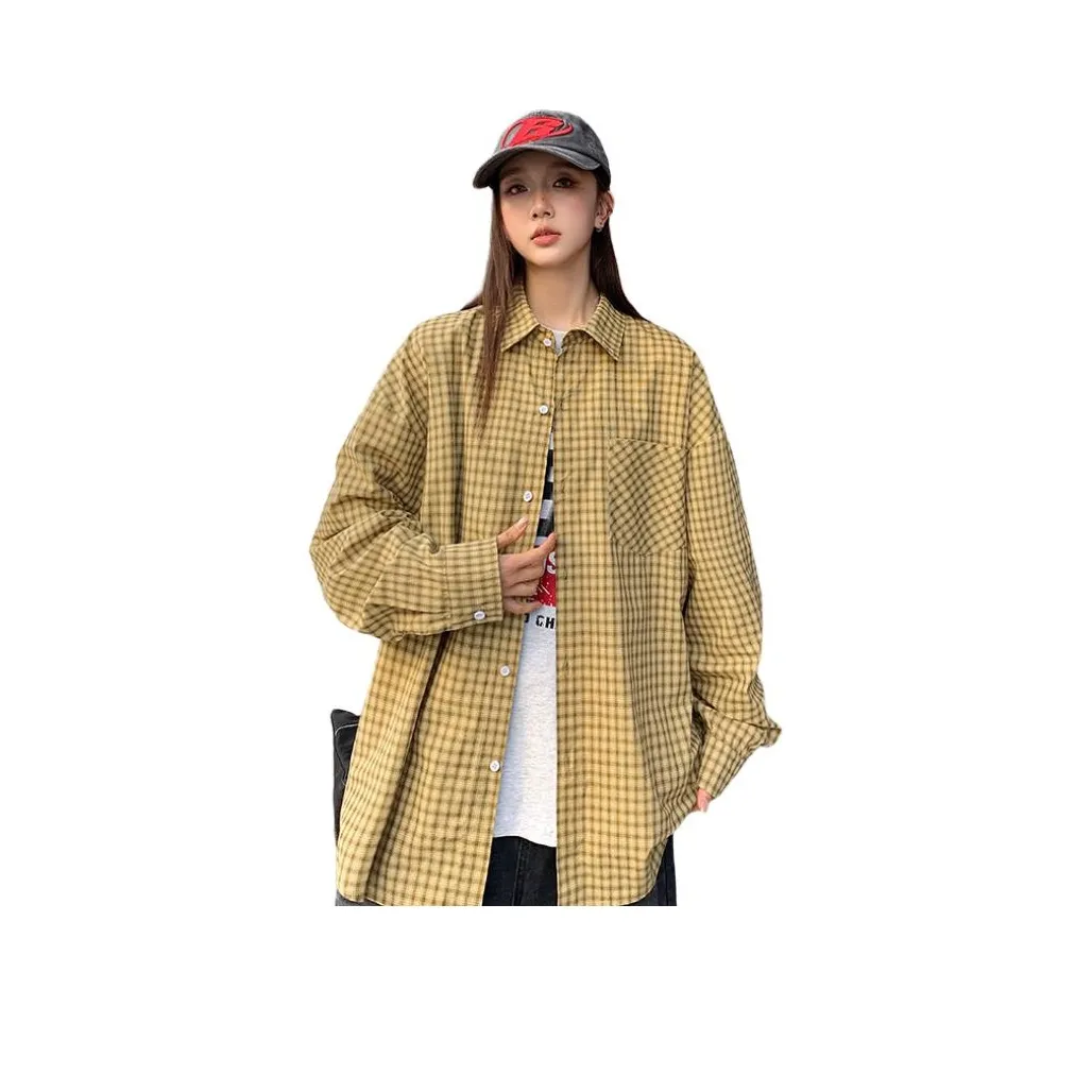 Flowers in water Длинный рукав Рубашка Женская