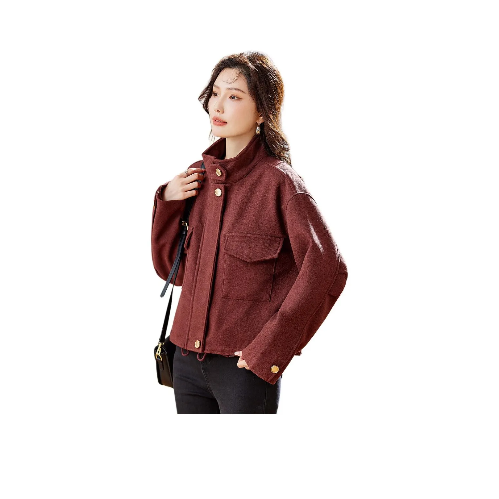 TERRE BLEUE Хлопковый пуховик женский красный