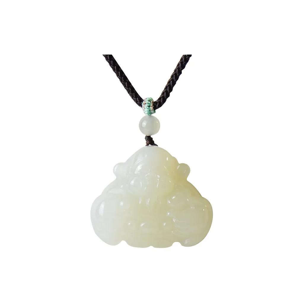 FENGFEIHUANG Hetian Jade Necklaces White Jade/Pale Greenish White Jade Women's