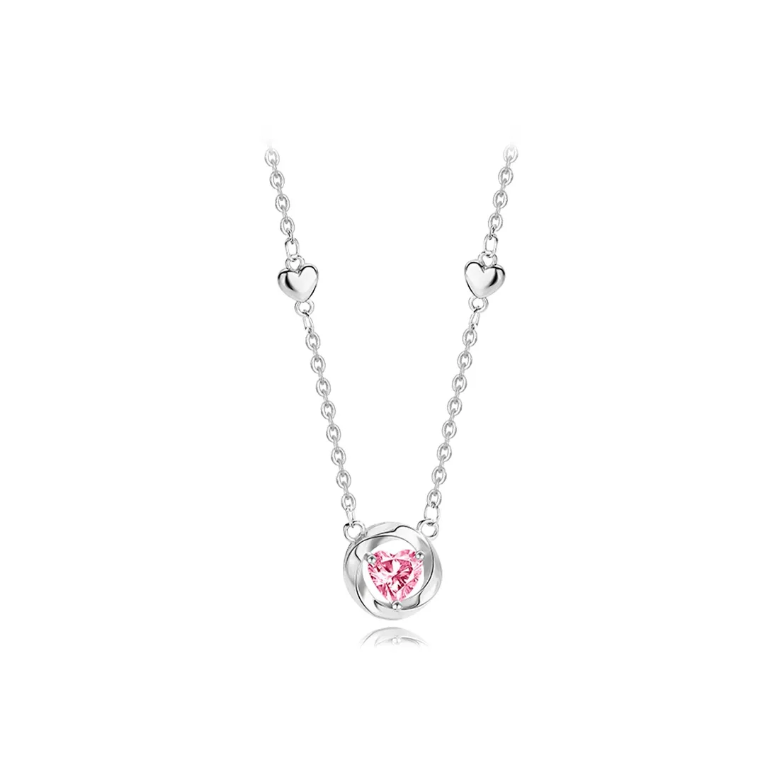 MUYAN Сплав Мобиус Сердце-образное Ожерелье Женское