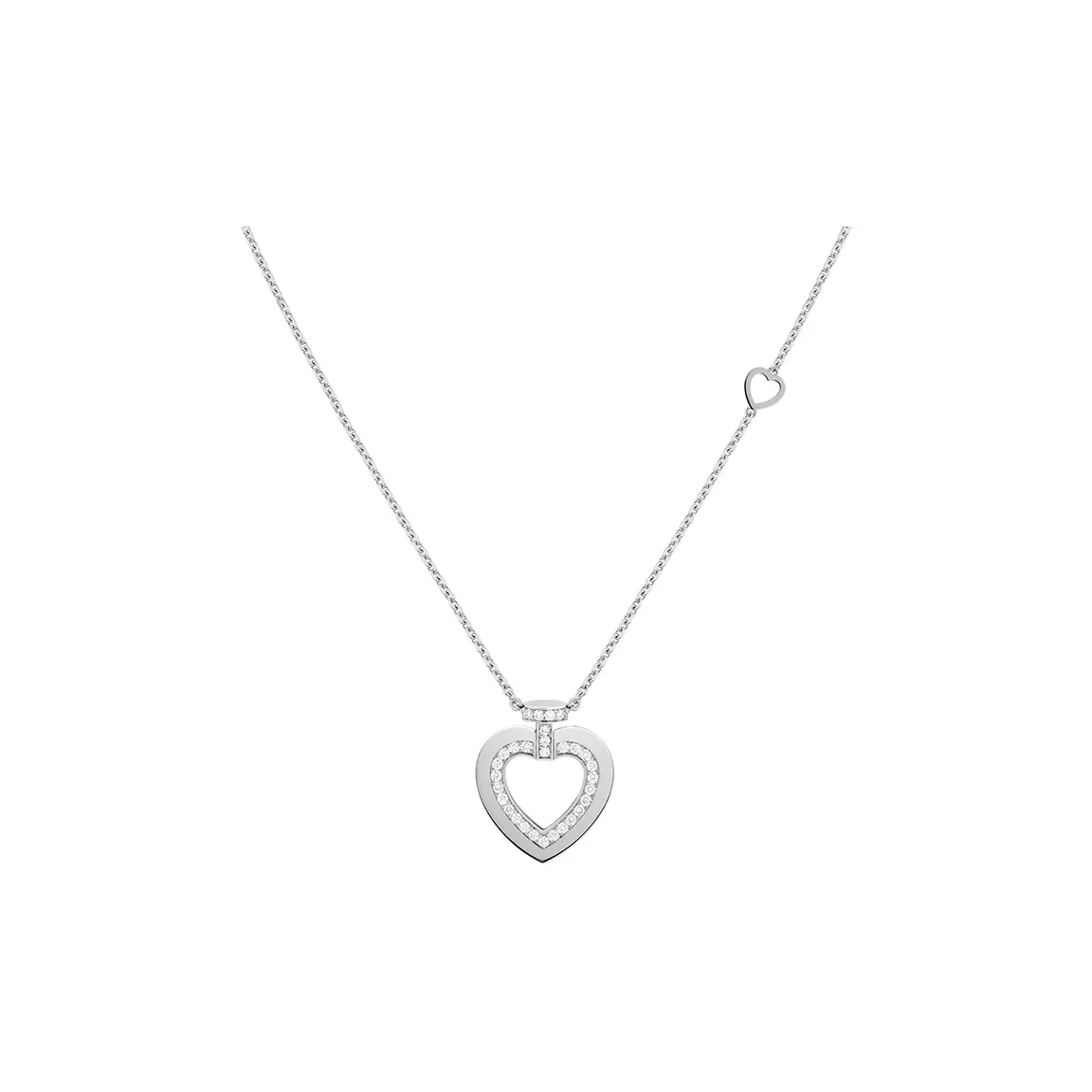 FRED 18K White Gold Necklaces Women's Silver
