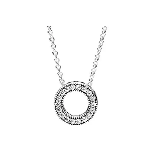 Pandora 925 Sterling Silver Necklaces Women's Silver