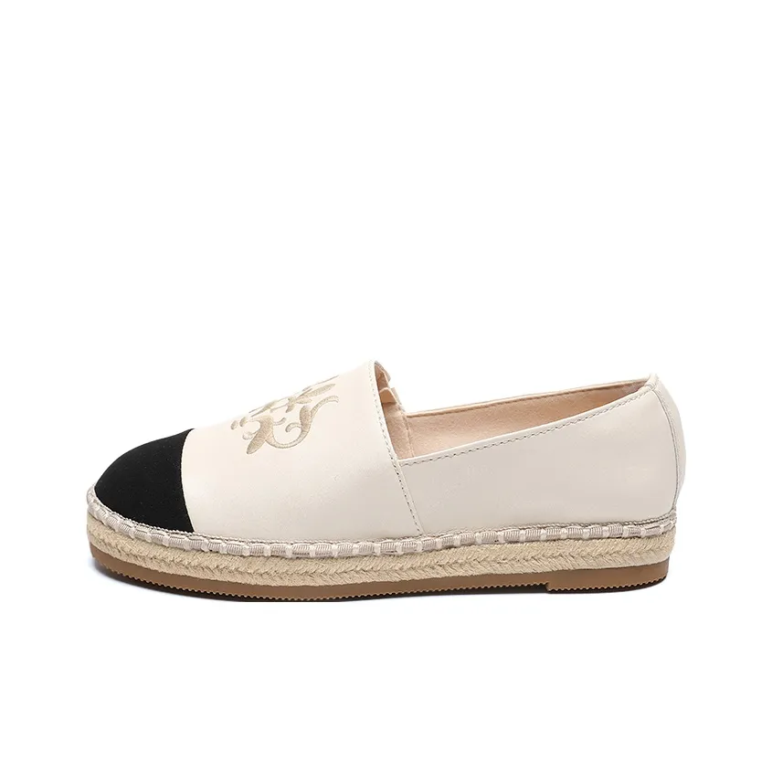 ZHR Espadrilles Женские Бежевый Черный