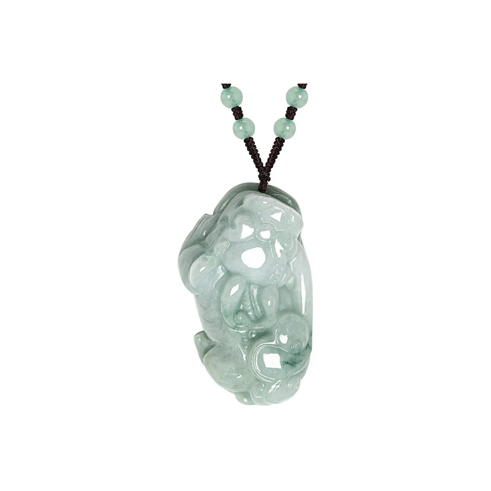 North Cain Bean Type Jadeite Necklaces Unisex