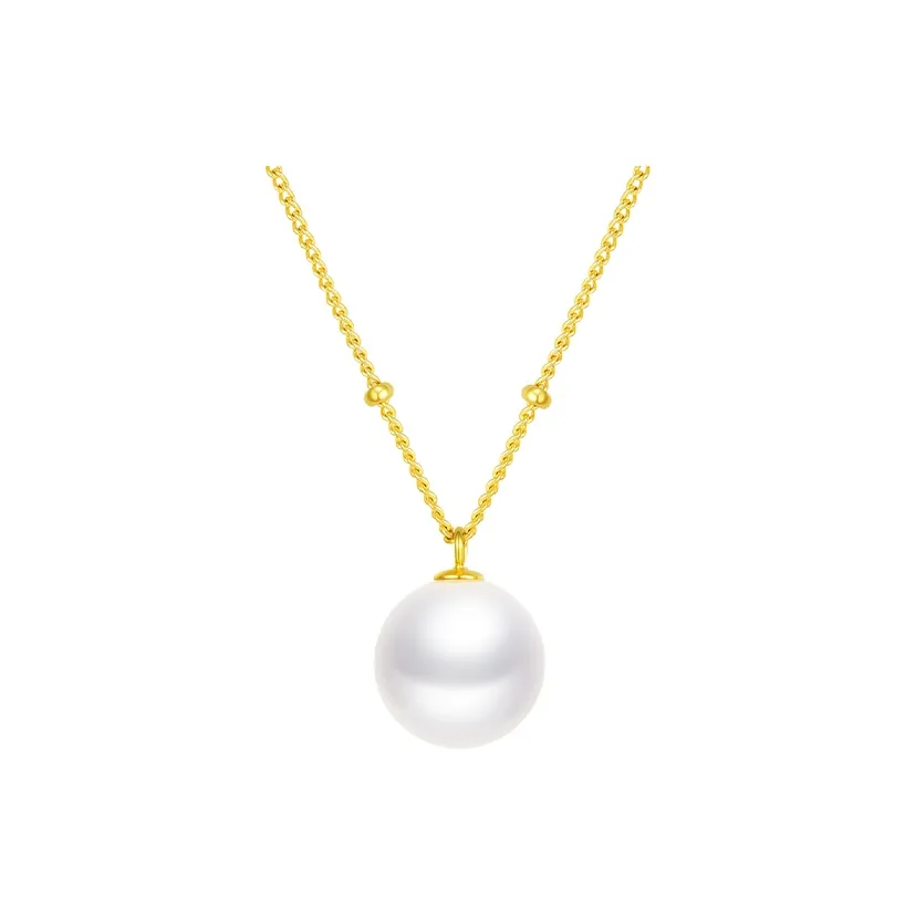 CHOW TAI SENG Pearl Necklace, Elegant Good Luck Set Women's