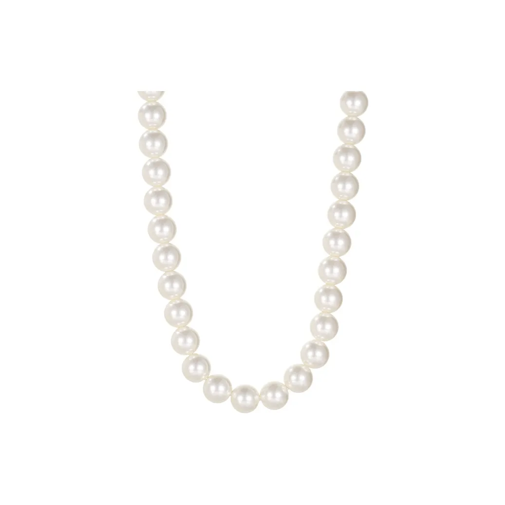NATURALLYJOJO Искусственная жемчужина Титановая сталь Ожерелья Женское Белое