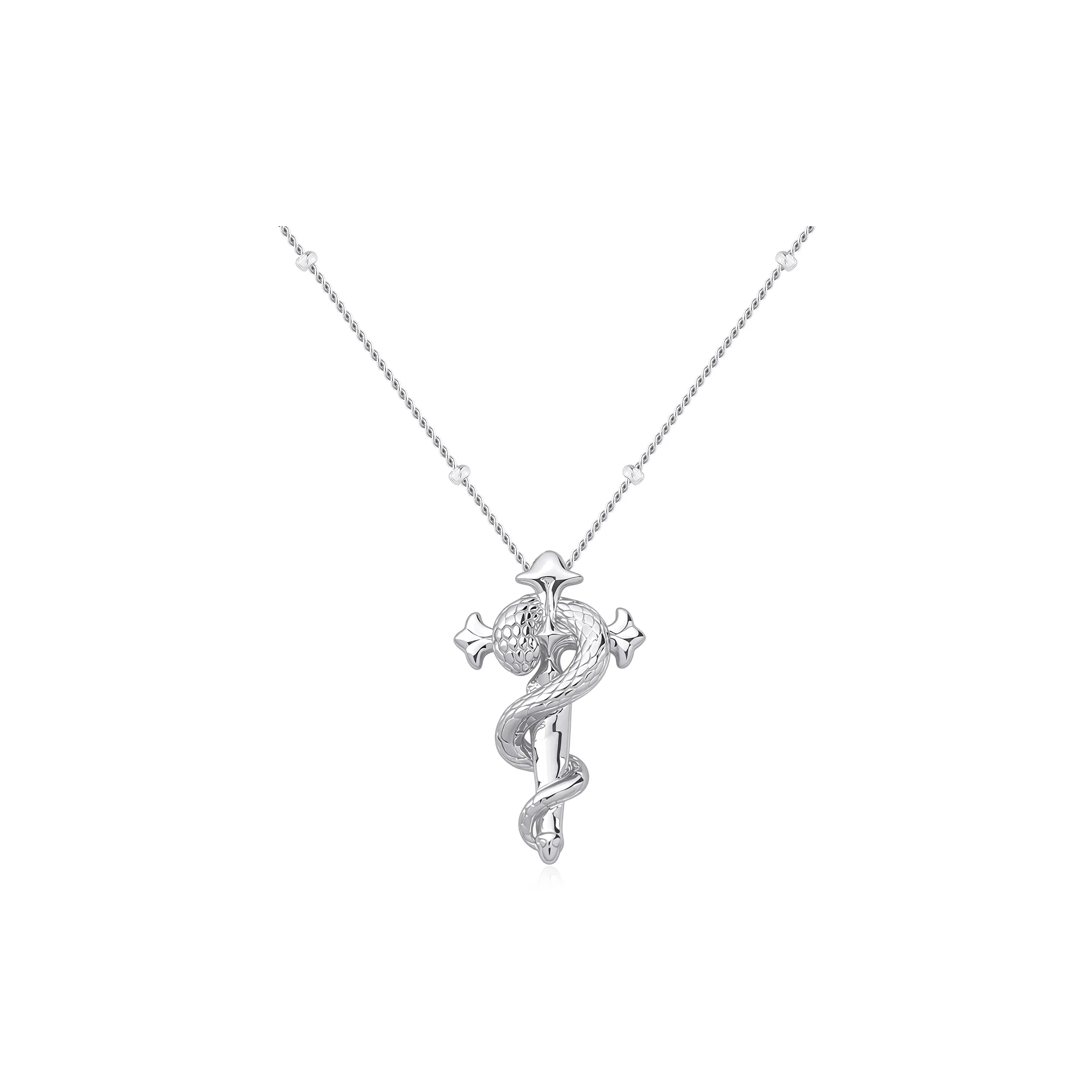 Right Hand Waiting S925 Silver Necklaces Women's
