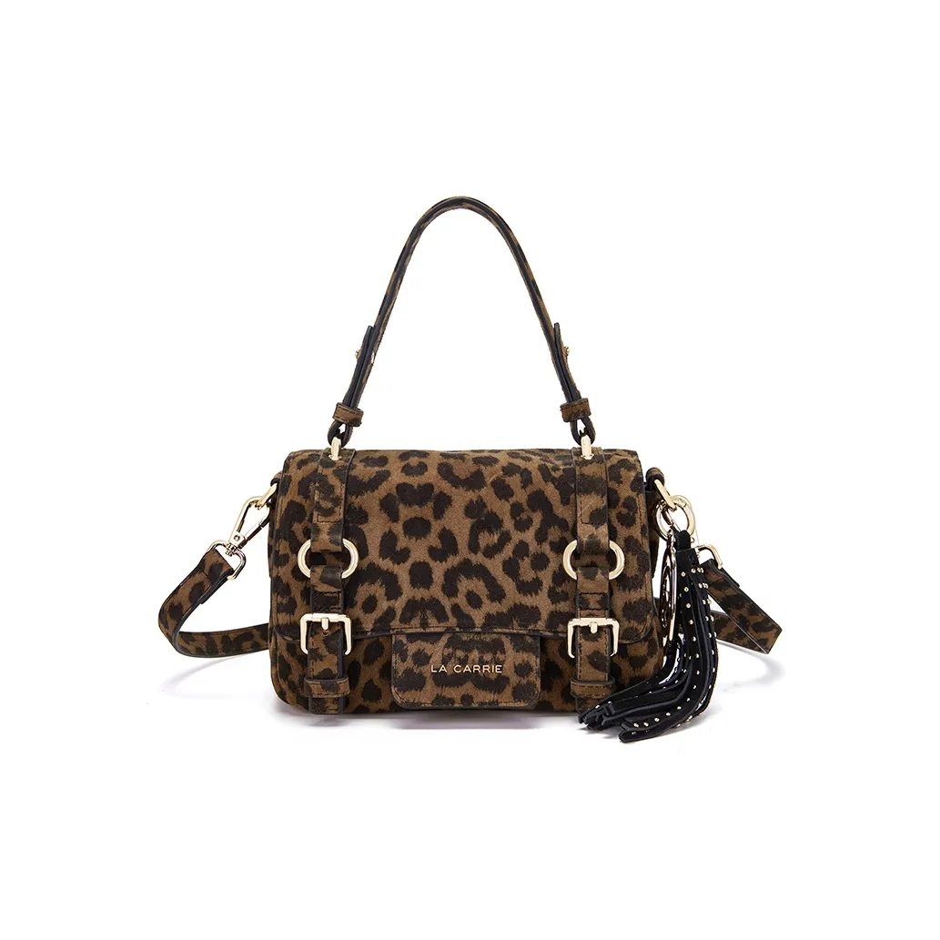 La Carrie Sheepskin Bag Women's Leopard Print Ла Карри Овчина Сумка Женская с Леопардовым Принтом