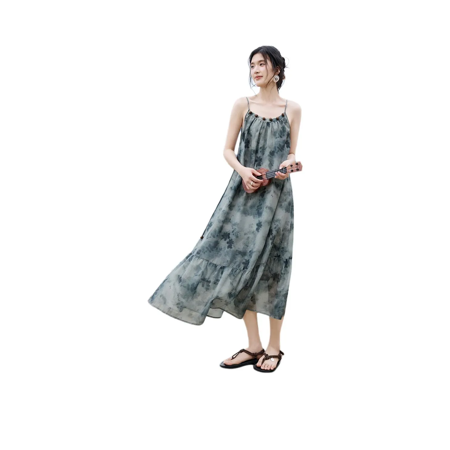 XWI Чернильный серый Женские Слиплатья