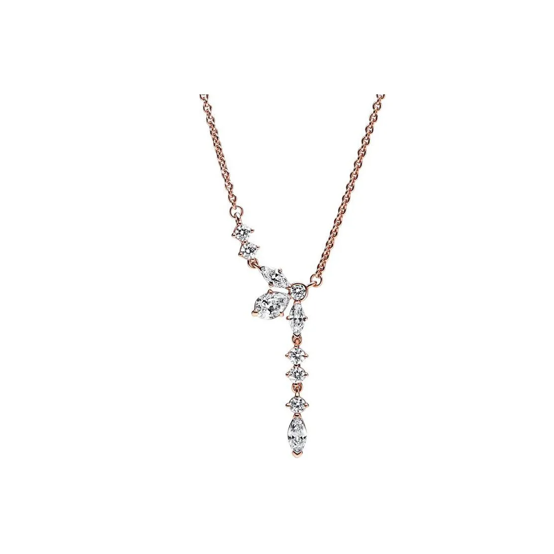 Pandora TIMELESS Copper Silver Alloy Necklaces Women's