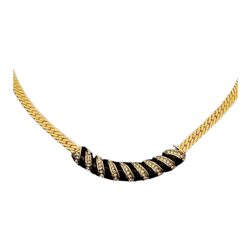 KING OF BLING Copper, Oil Drip, Zircon Necklaces Unisex Good Luck