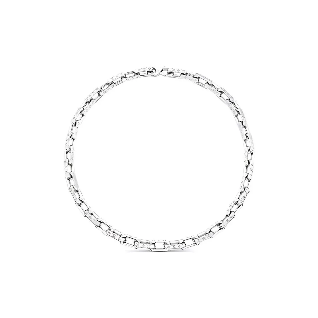 LOUIS VUITTON Metal Necklaces Unisex Silver