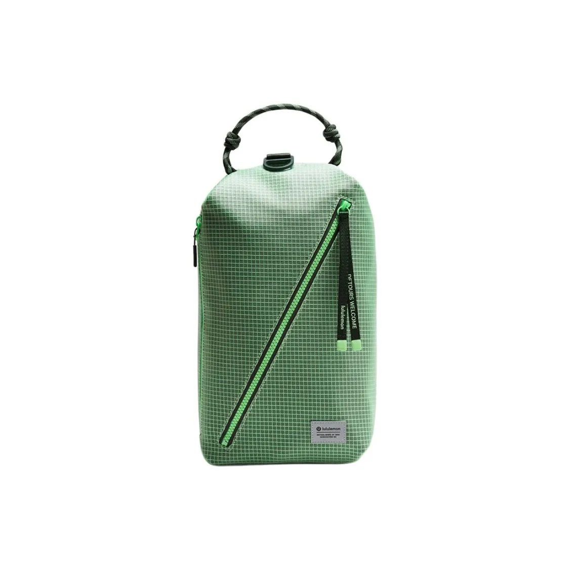 lululemon Multiple Стили переноски Большая емкость Рюкзак Средний Унисекс Зеленый