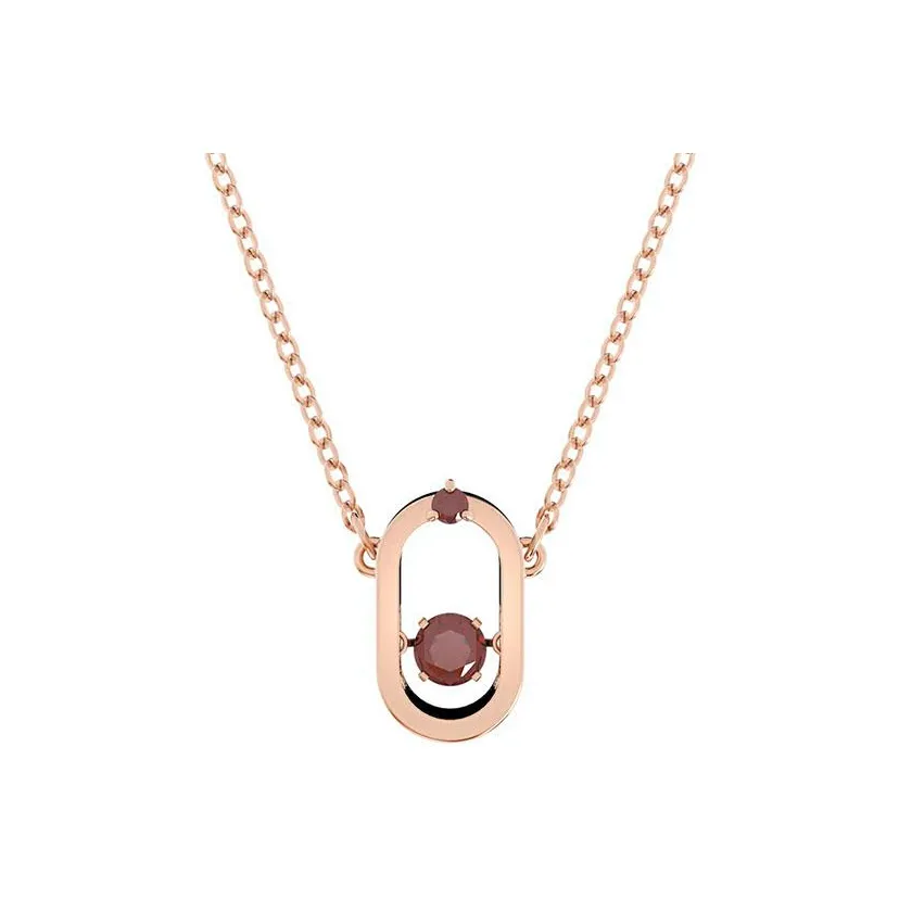 Swarovski Кубический цирконий Ожерелья Женские Красный