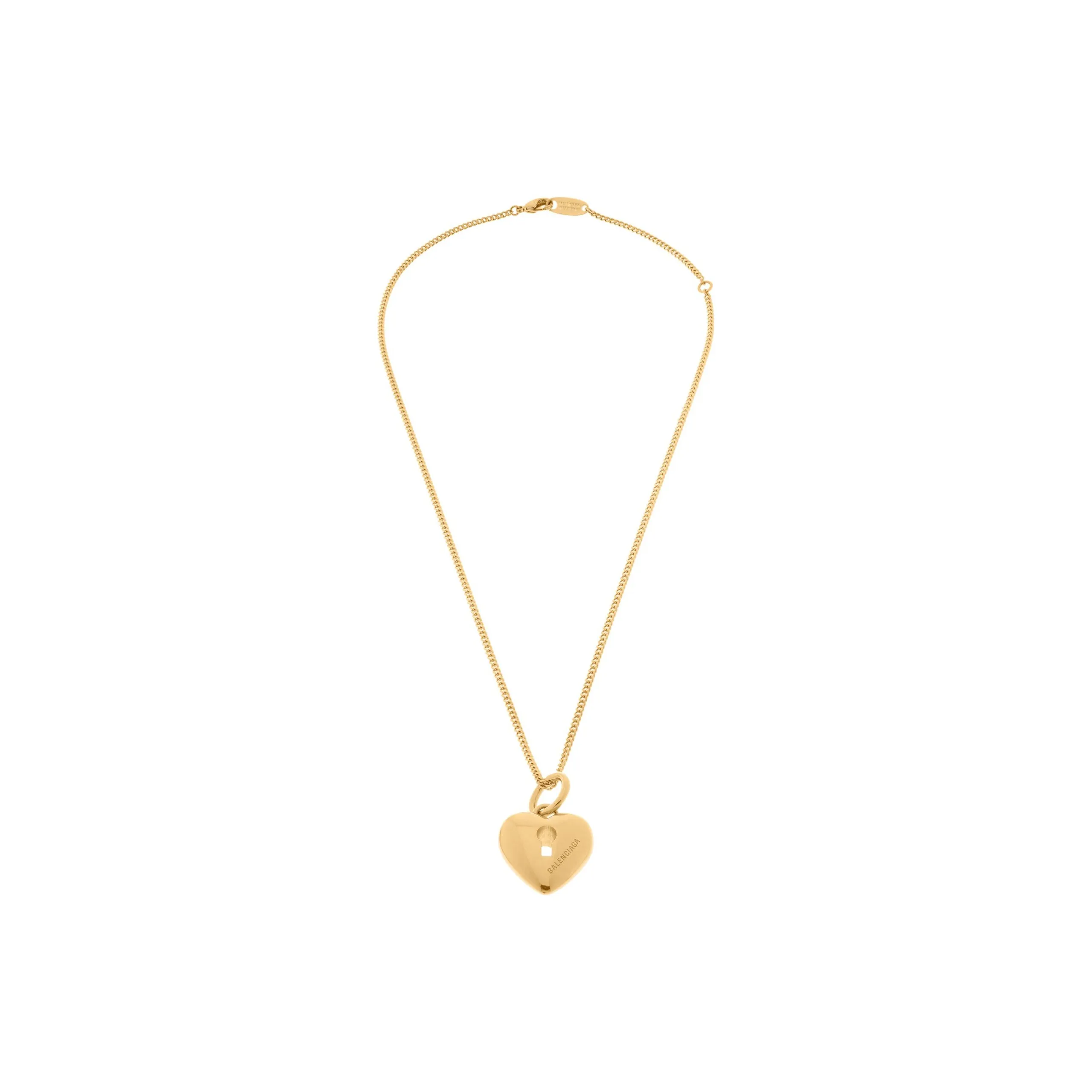 Balenciaga Brass Necklaces Women's Gold