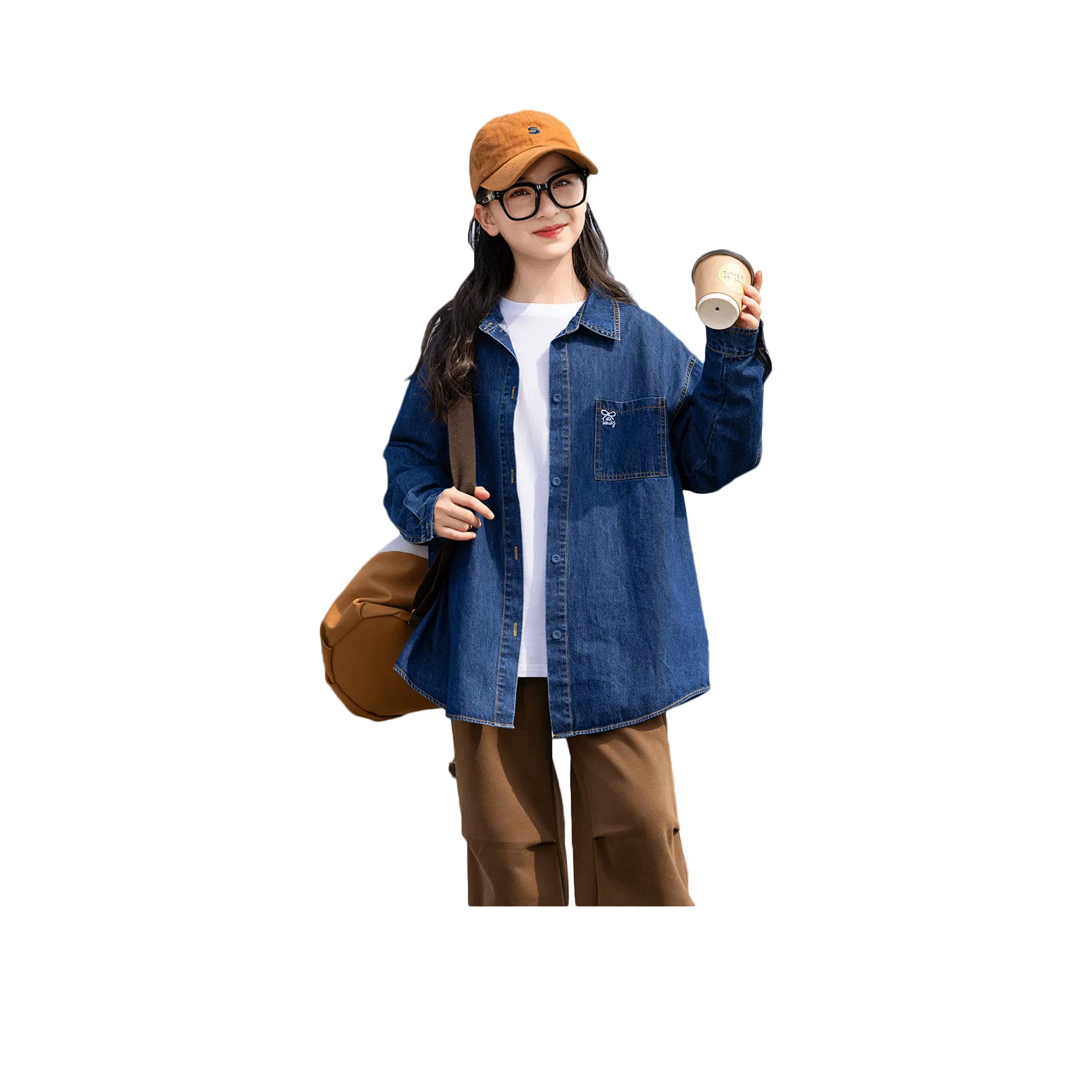 Because No Рубашка Синяя Подростки