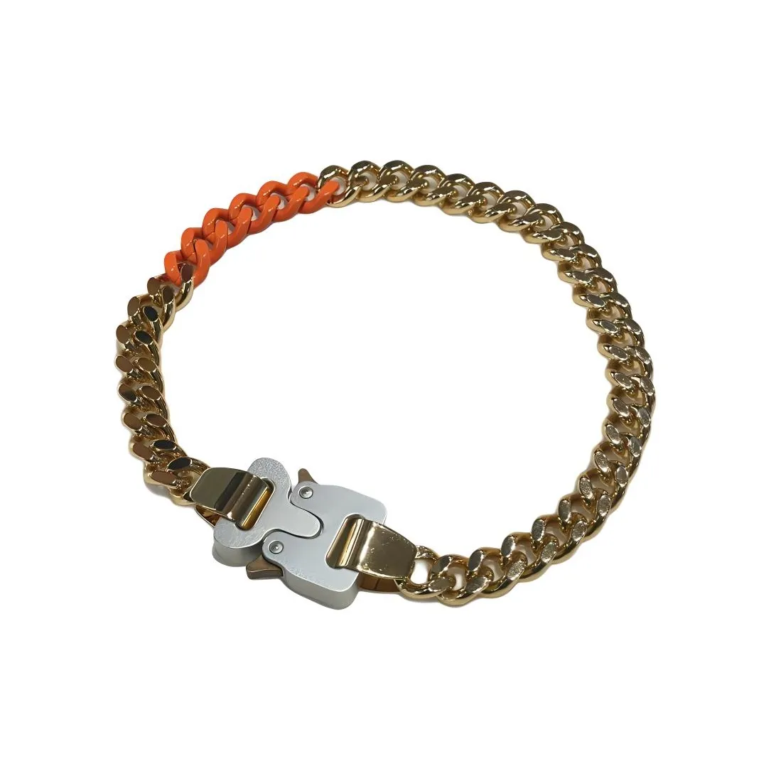 1017 ALYX 9SM совместное брендирование Ожерелья Женские Оранжевые