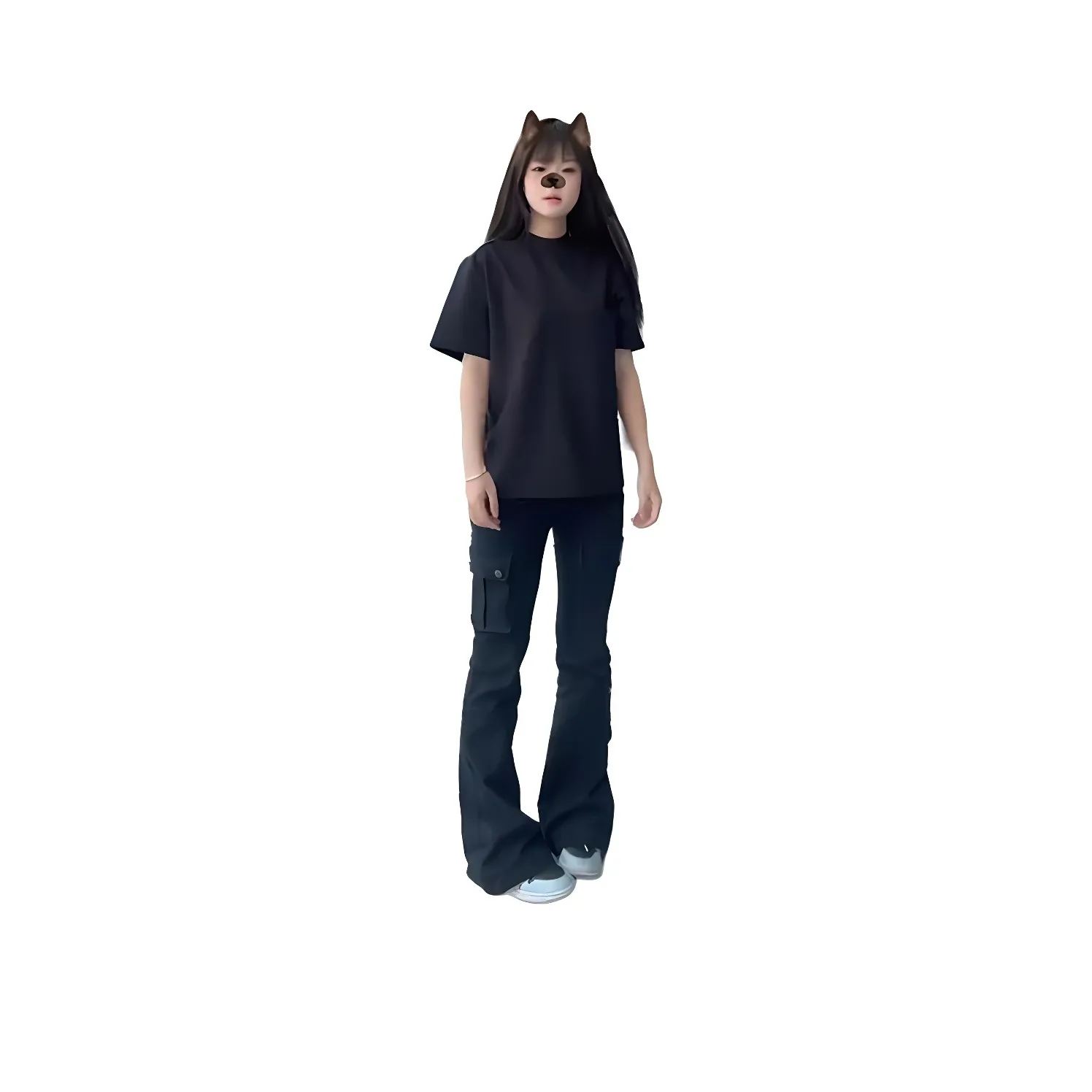 CORNILOT Черные Унисекс Карго Брюки