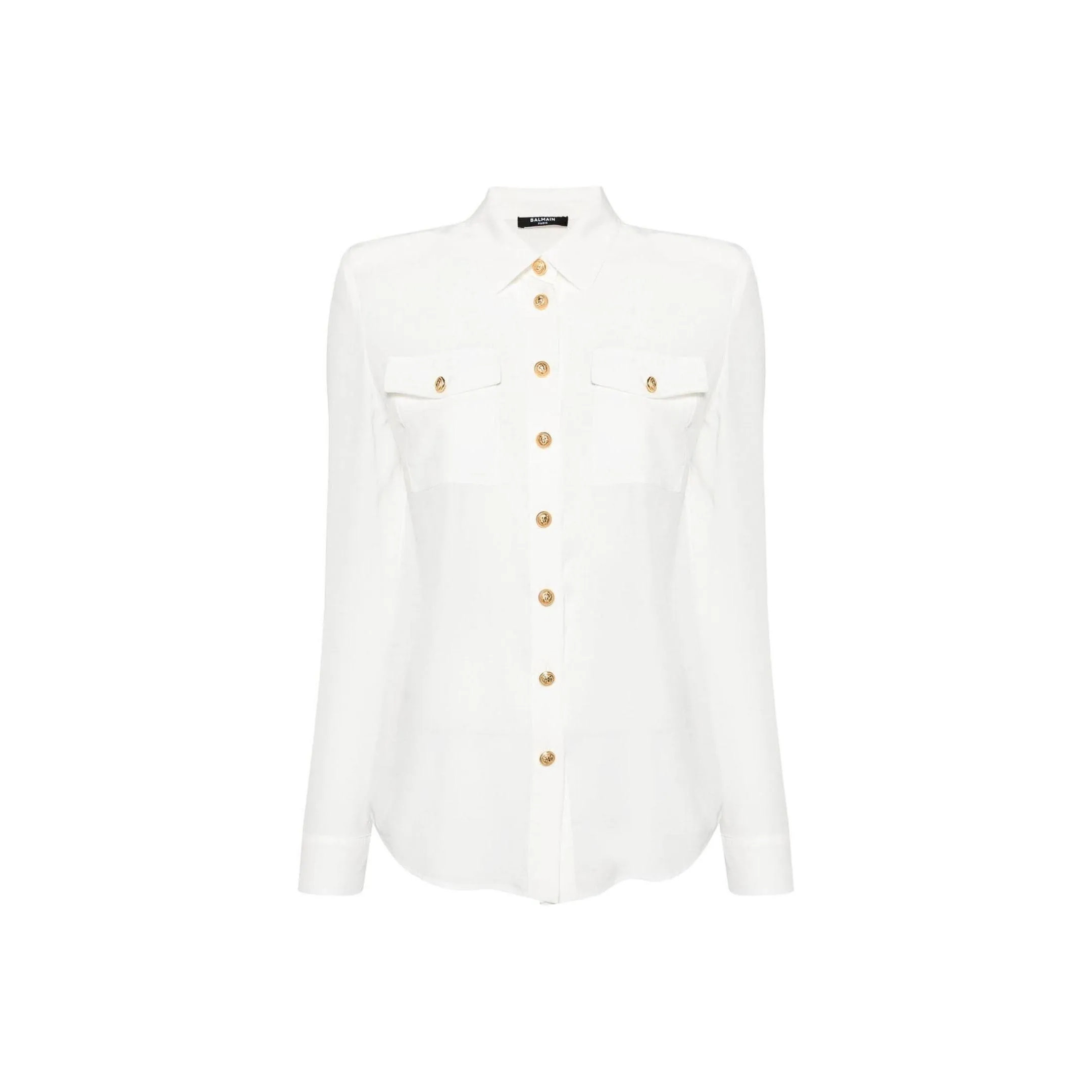 BALMAIN Embossed Buttons Long Sleeved Shirt