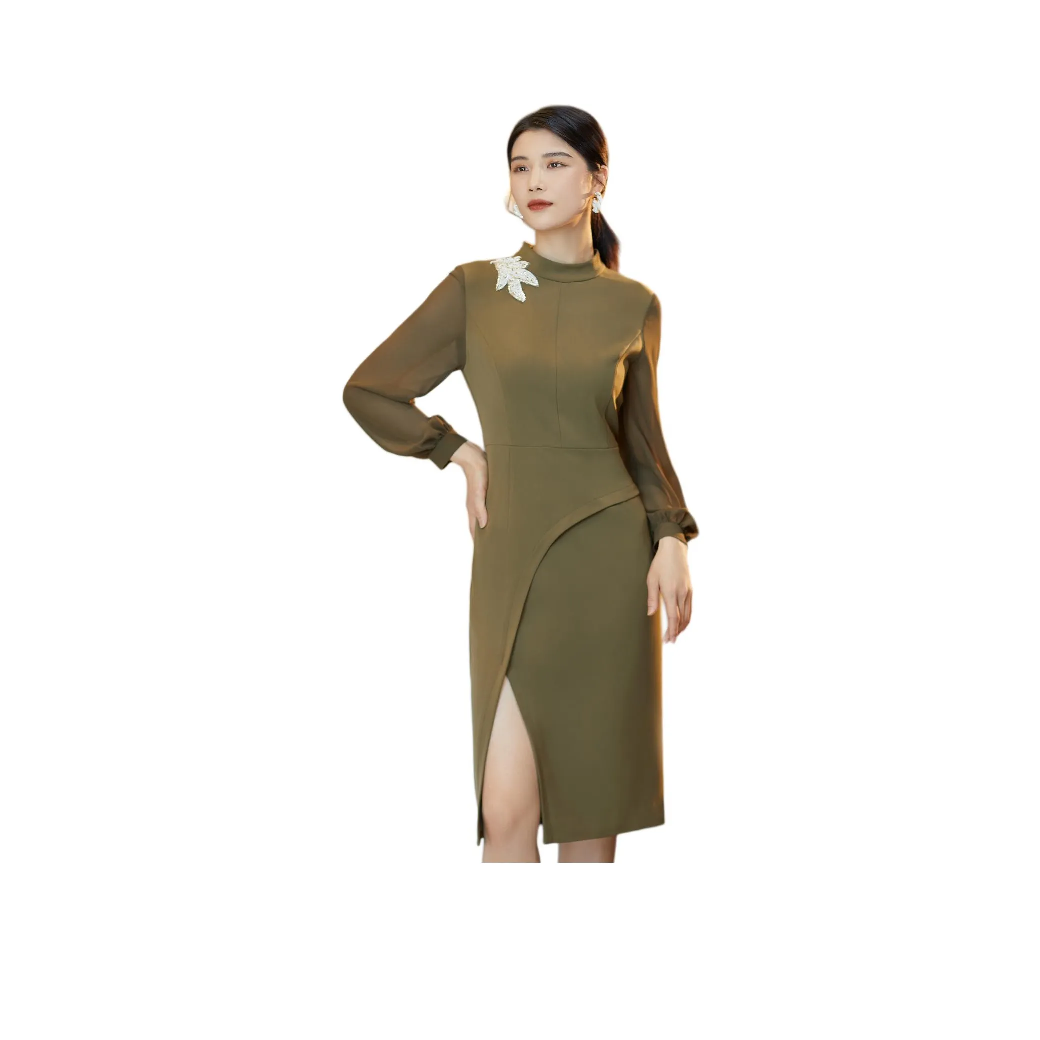 BBLLUUEE Long Sleeved Dress Women's