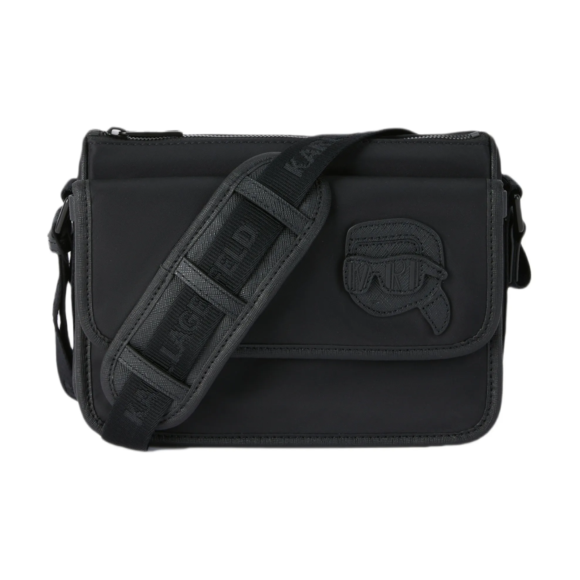 Сумка через плечо из ткани Karl Lagerfeld мужская черная