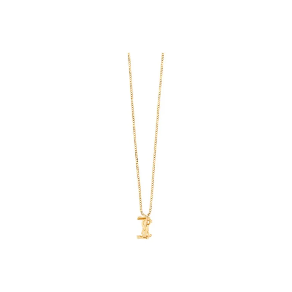 SAINT LAURENT Cassandre Chained Necklace