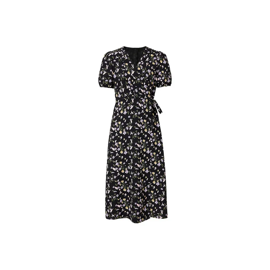 Hopeshow Короткий рукав Платье Женское