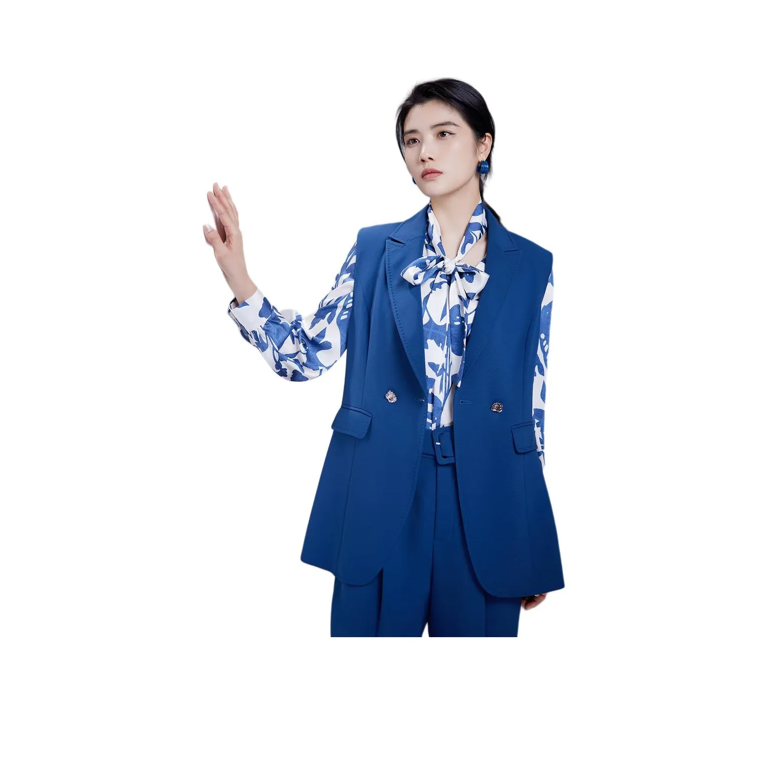 BBLLUUEE Vest Women's Butterfly Blue