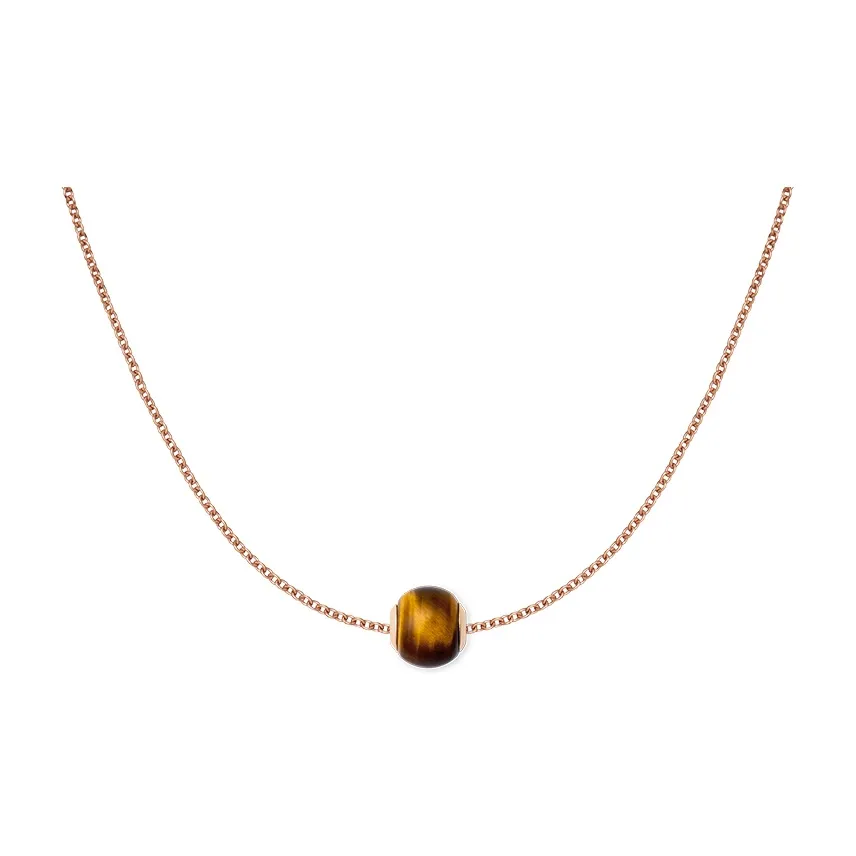 Daniel Wellington CHARMS Whisper Tiger's Eye Stone Necklaces Unisex