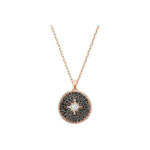 Swarovski Locket Alloy Necklaces Women's Rose Gold