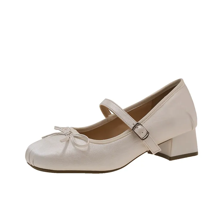 Dragon Dance Грубый каблук Туфли Мэри Джейн Женские