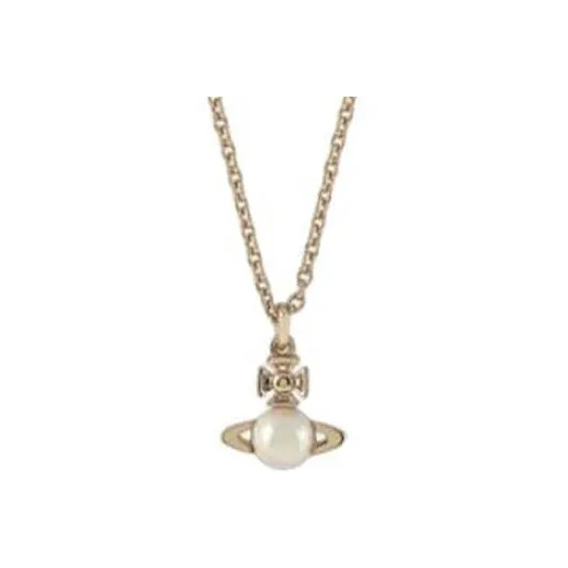 Vivienne Westwood Pearl-logo Pendant Necklace