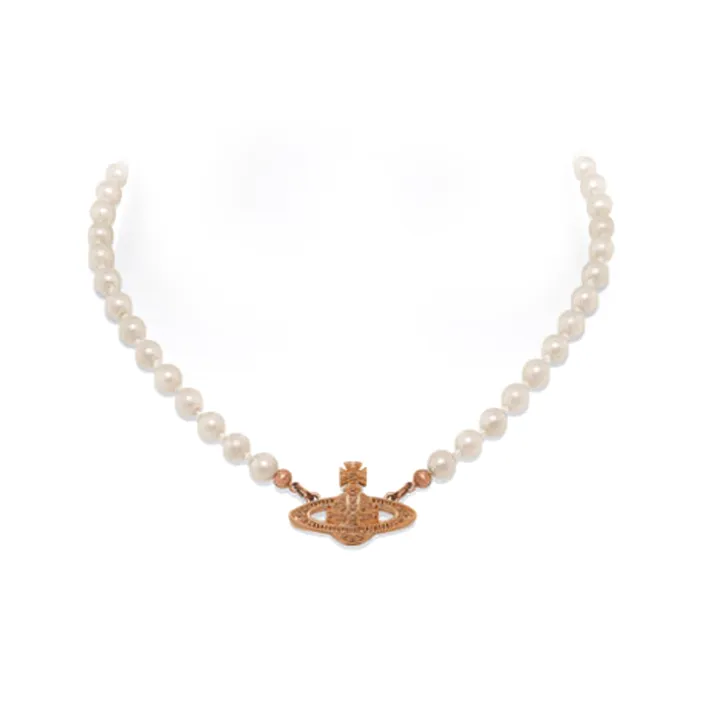 Vivienne Westwood Латунь Swarovski Pearl Necklaces Женские Gold