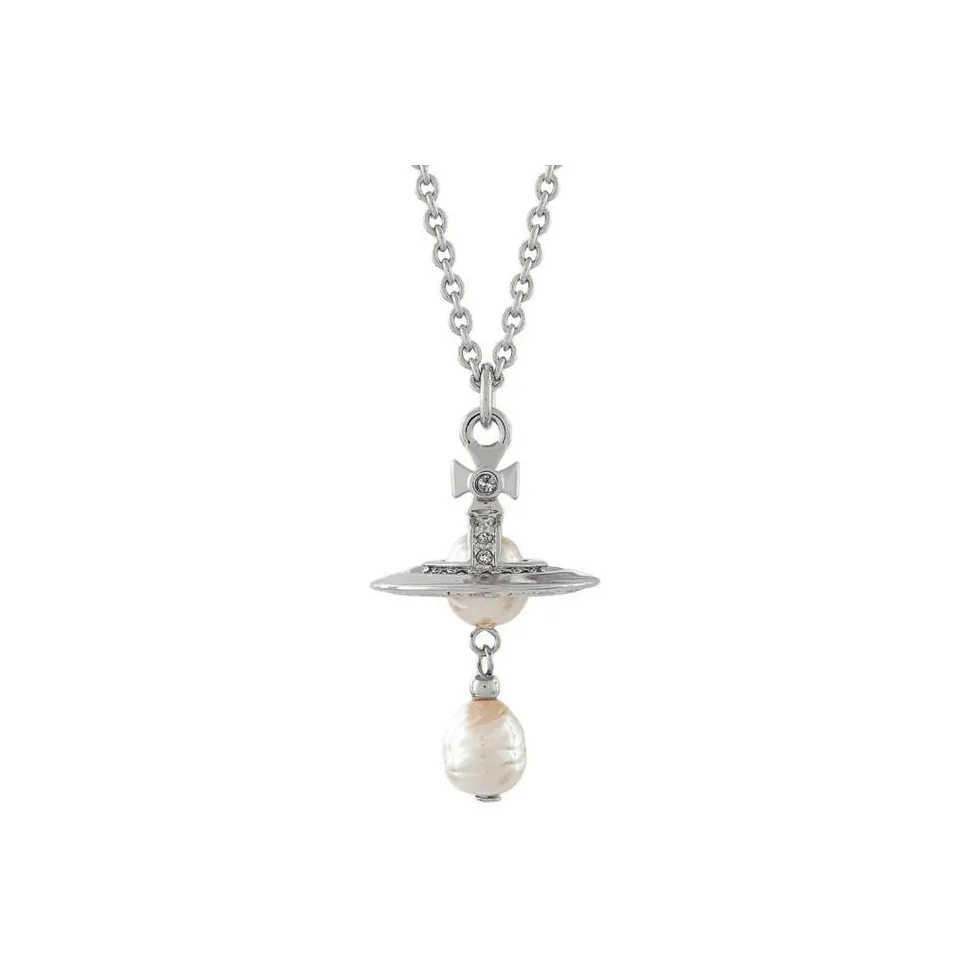 Vivienne Westwood Crystal Necklaces Women's Silver