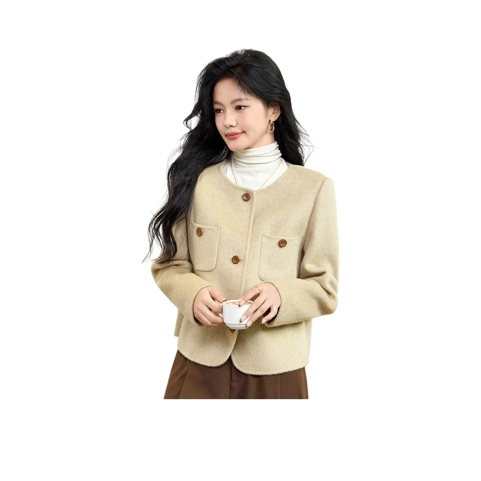 CARBAMMI Пальто Женское Кукурузно-желтое