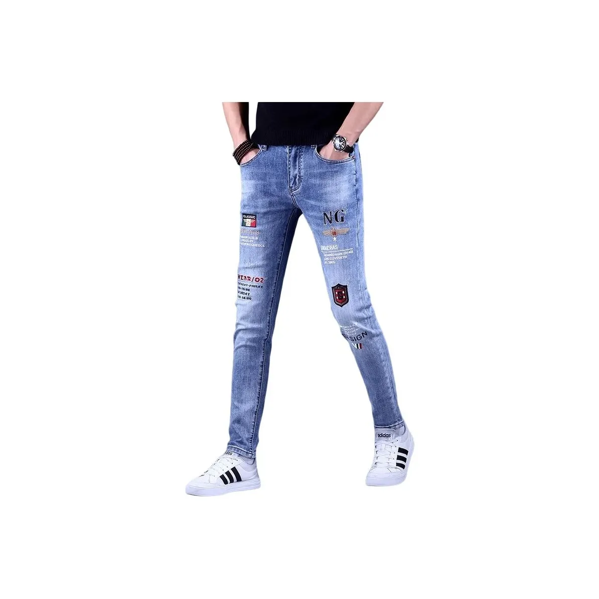 FRALAARRI Синий Мужской Джинсы