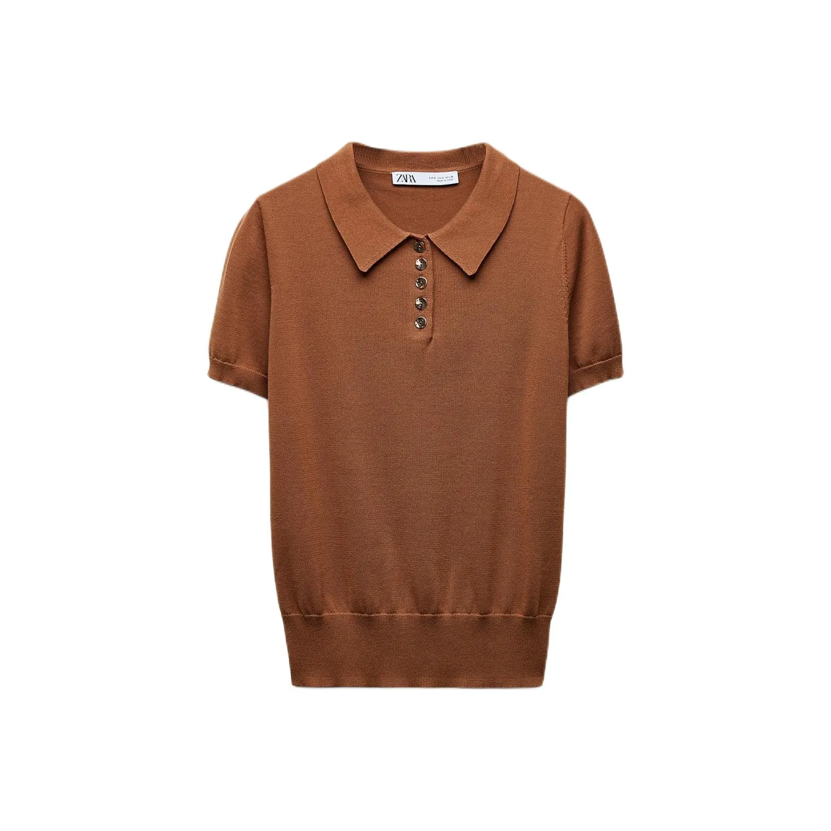 ZARA Медный Женские Поло