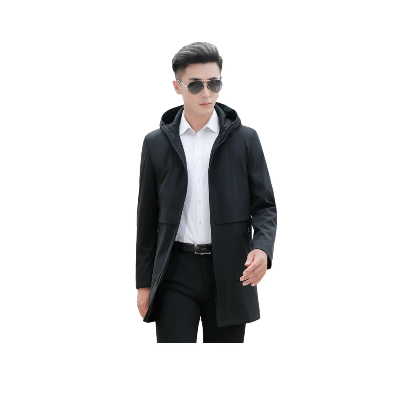 KAISER Черный Мужской Тренч