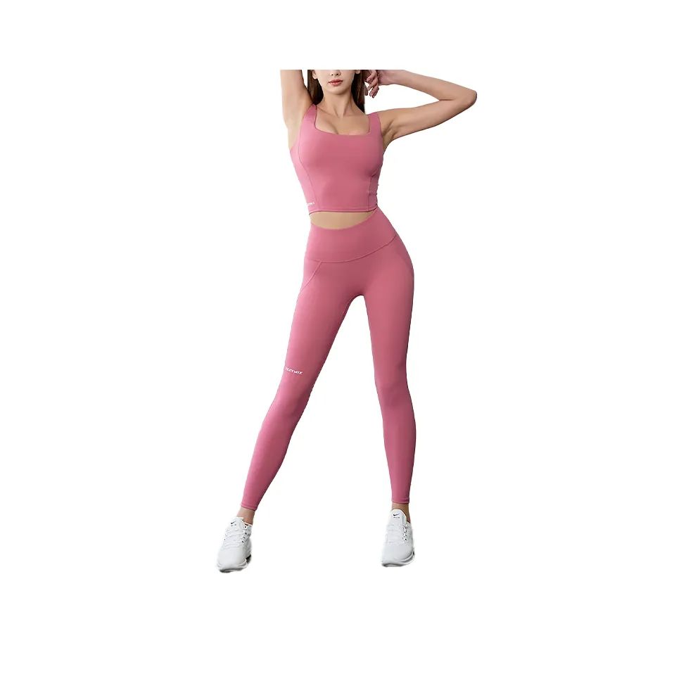 XEXYMIX Yoga Pants Women's Pink Berry