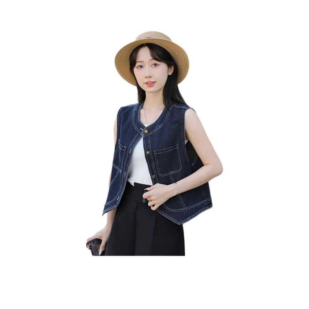 MINETTE Темно-синий Женские джинсовые куртки